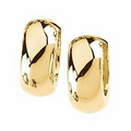 14K Yellow 12.75 mm Hinged Earring